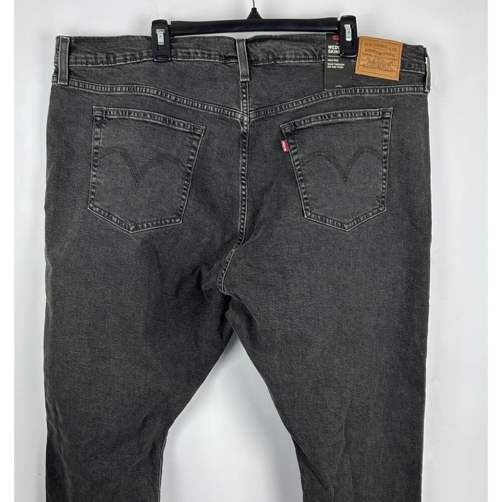 LEVI STRAUSS Levis Womens Wedgie Skinny Black Denim Jeans NWT - Sz 24W